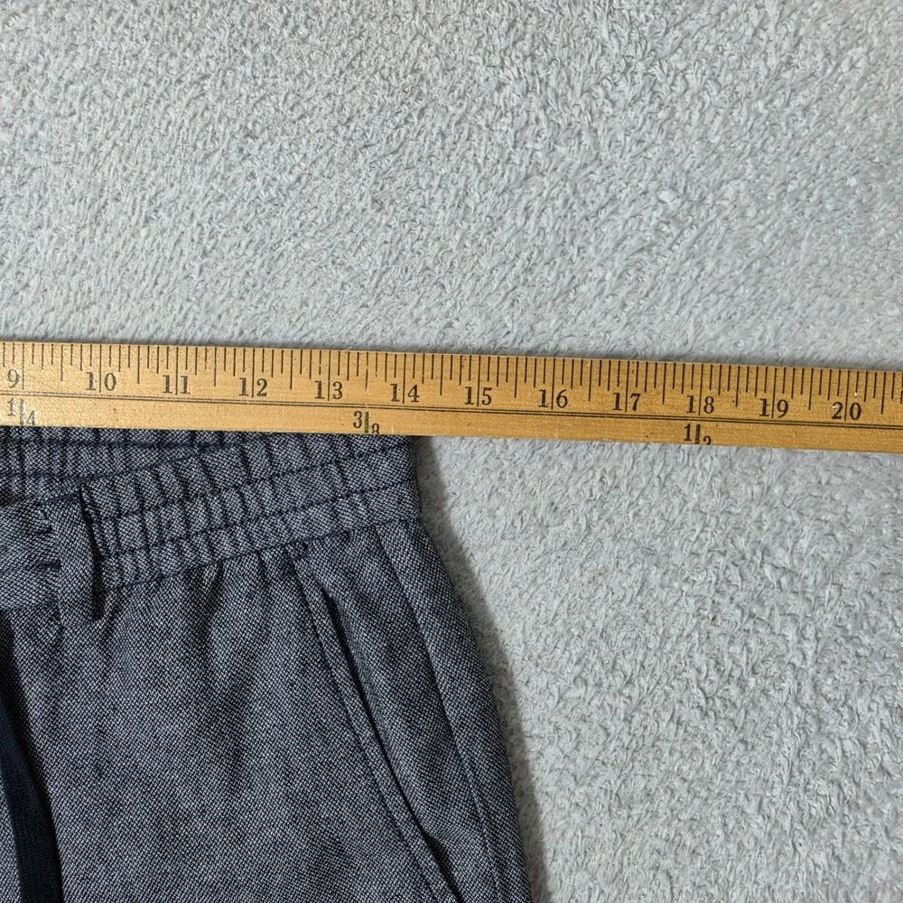 Banana Republic Athletic Linen Pants Mens 28/28 Preppy Navy Drawstring